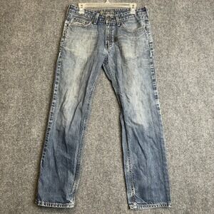 Bullhead Jeans Mens 31x30 Blue Denim Low Rise Slim Straight Leg Y2K 2000s Retro
